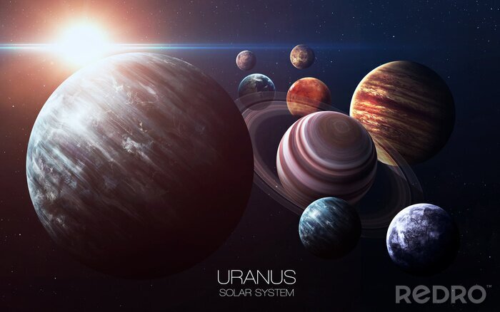 Papier peint  Uranus dans le système solaire