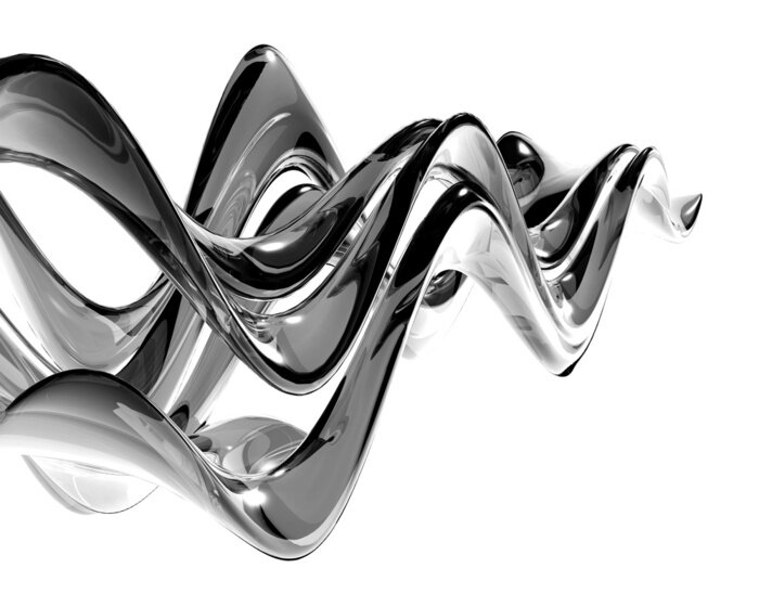 Papier peint  Vague 3D