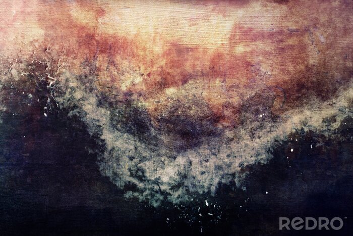 Papier peint  Vague brisée sur le bord