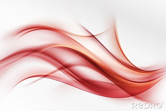 Papier peint  Vague en feu rouge
