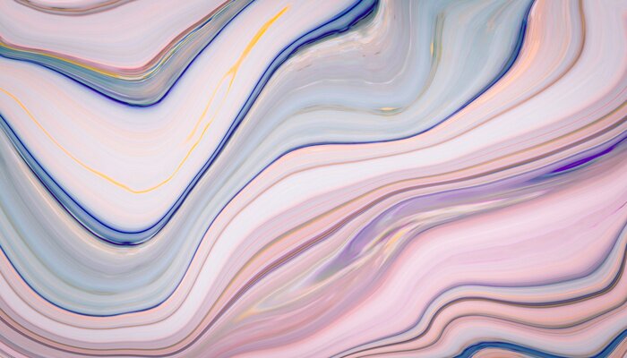 Papier peint  Vagues pastel et marbre