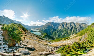 Papier peint  Vallée des Cinq Étangs paysage d'été
