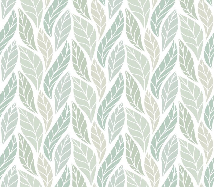 Papier peint  Vecteur vert laisse Seamless Pattern. Fond de grille abstraite. Texture géométrique.