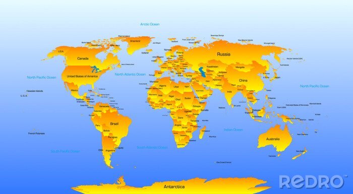 Papier peint  Vector carte du monde