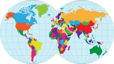 Vector illustration carte du monde