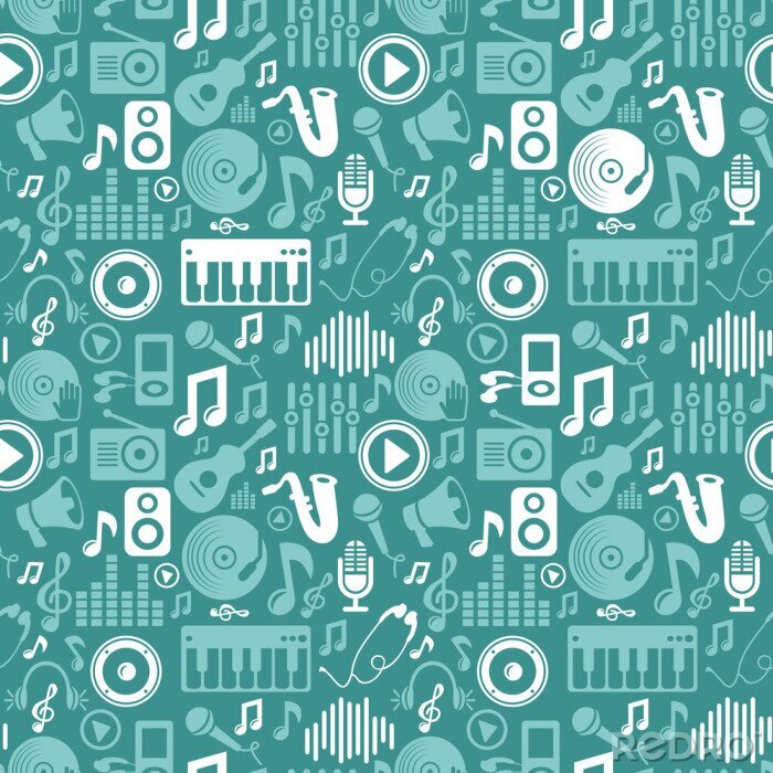 Papier peint  Vector music seamless