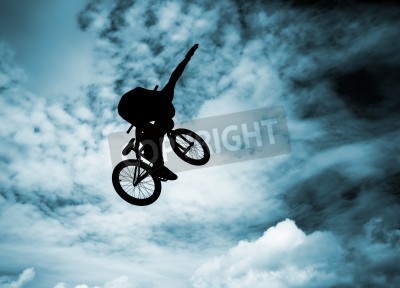 Papier peint  Vélo en l'air