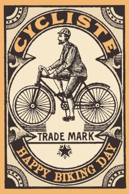 Vélo vintage image graphique ancienne