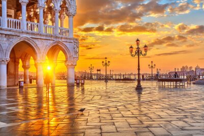 Papier peint  Venise au lever du soleil