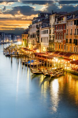 Papier peint  Venise aux couleurs du soir