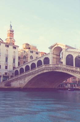 Papier peint  Venise et le pont de pierre du Rialto