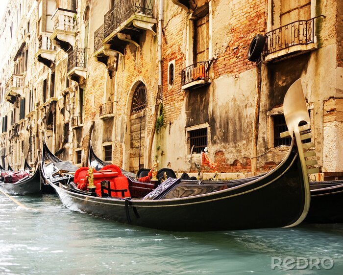Papier peint  Venise gandola tour traditionnel
