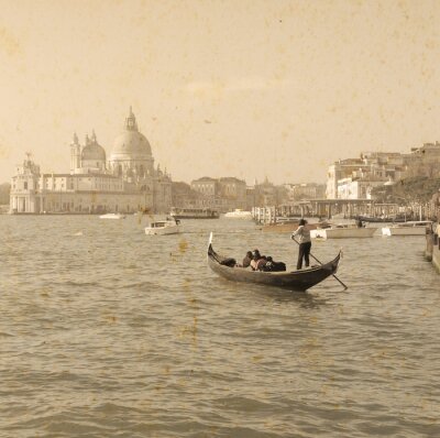 Papier peint  Venise sur une photographie vieillie