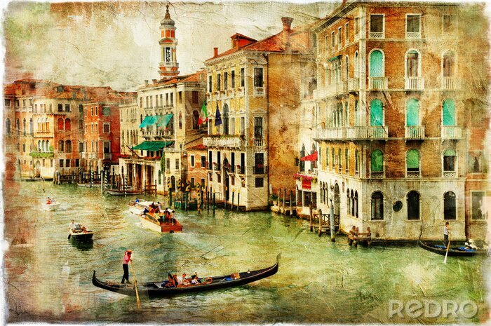 Papier peint  Venise telle une peinture