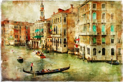 Papier peint  Venise telle une peinture