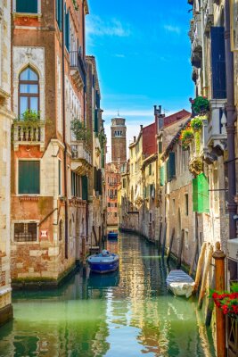 Papier peint  Venise turquoise et ses bâtiments