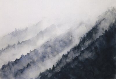 Papier peint  Versant de la montagne Abstraction