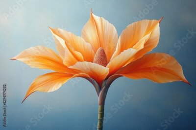 Papier peint  Vibrant Strelitzia Reginae Flower Tropical Paradise Landscape