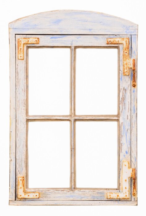 Papier peint  Vieille fenêtre peinte