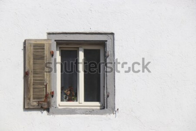 Papier peint  Vieille fenêtre sur un mur