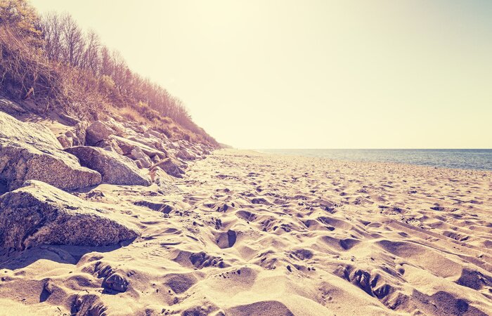 Papier peint  Vieille plage de sable