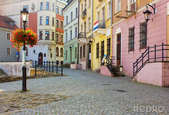 Papier peint  Vieille ville de Lublin avec des maisons