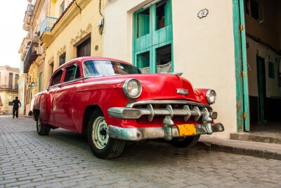 Papier peint  vieilles voitures cubaines