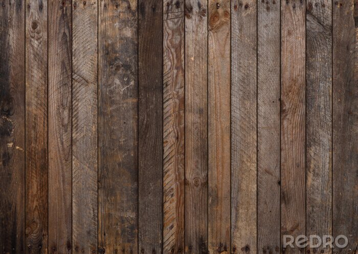 Papier peint  Vieux fond de planches de bois
