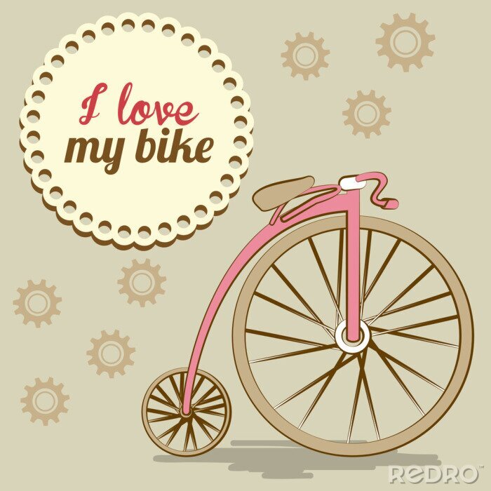 Papier peint  Vieux vélo image graphique