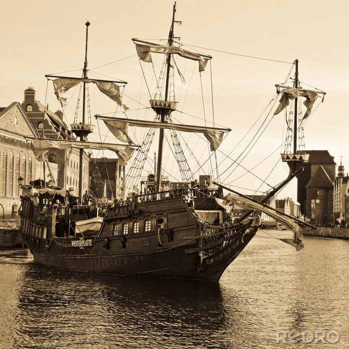 Papier peint  vieux voile