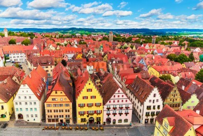 Papier peint  Ville historique Rothenburg sur Tauber