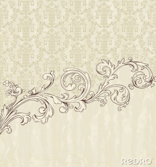 Papier peint  Vintage frame