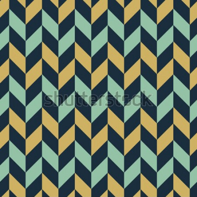 Papier peint  Vintage motif chevron