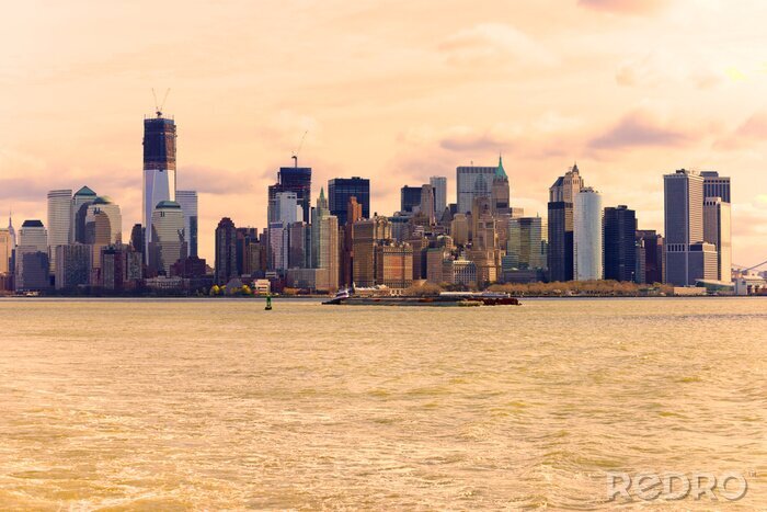 Papier peint  Vintage panorama de Manhattan