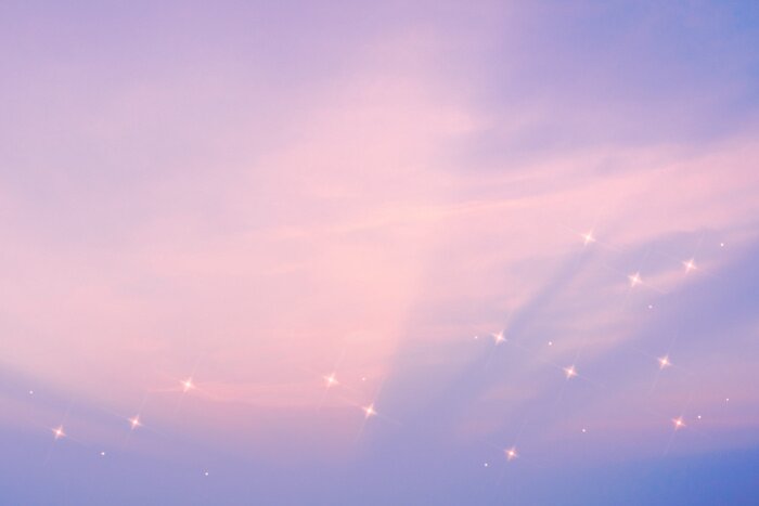 Papier peint  Violet chaud du ciel