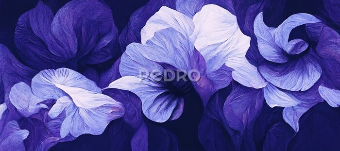 Papier peint  Violette des iris