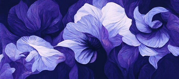 Papier peint  Violette des iris