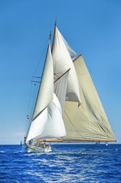 Papier peint  Voilier ciel dégagé