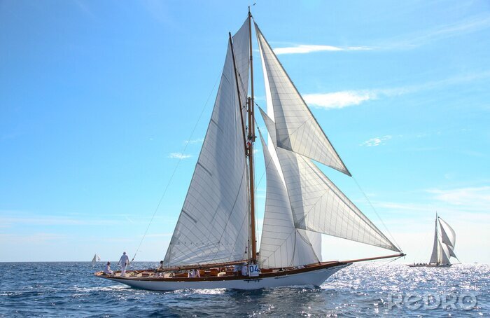 Papier peint  Voilier voiles ouvertes