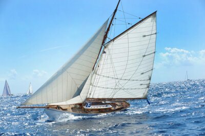 Papier peint  Voiliers et océan luisant