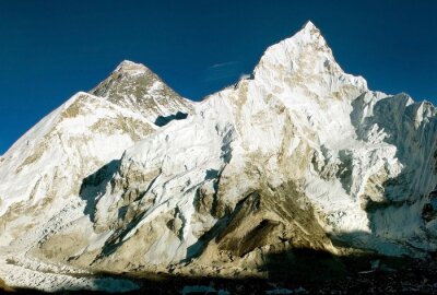 voir l'Everest et le Nuptse de Kala Patthar