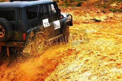 Papier peint  Voiture de course tout terrain