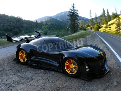 Papier peint  Voiture de sport