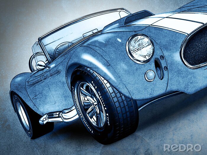 Papier peint  Voiture de sport de luxe - Oldtimer