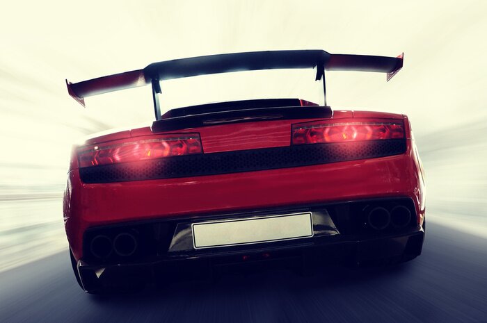 Papier peint  Voiture de sport rapide