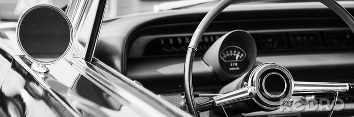 Papier peint  voiture de style rétro