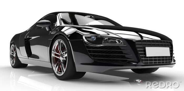 Papier peint  voiture noire