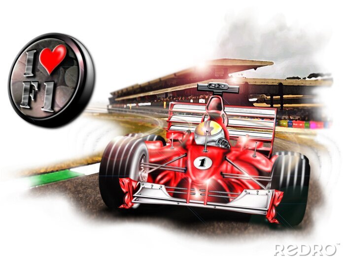 Papier peint  Voiture numéro 1