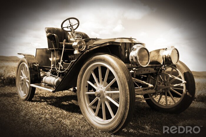 Papier peint  Voiture rétro.