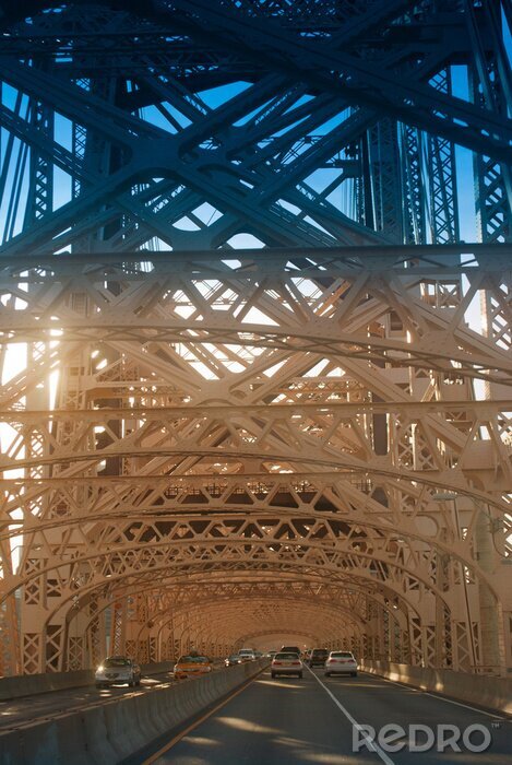 Papier peint  Voitures sur un pont à New York